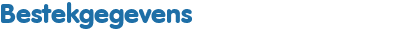 Bestekgegevens